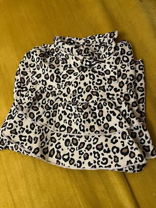 Camicetta bambina leopardata taglia 6-7 anni