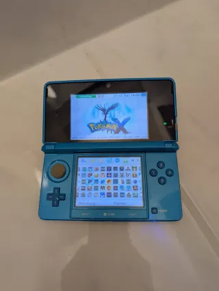 Nintendo 3DS Azul + 100 juegos Pokemon Mario Zelda