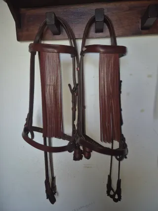 2 Cabezadas vaquera de cuero