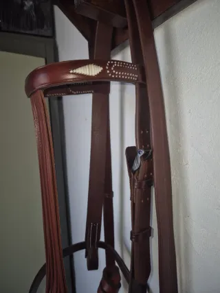 2 Cabezadas vaquera de cuero