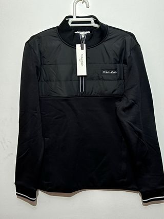 Chaqueta Calvin Klein Negra 1/4 Zip
