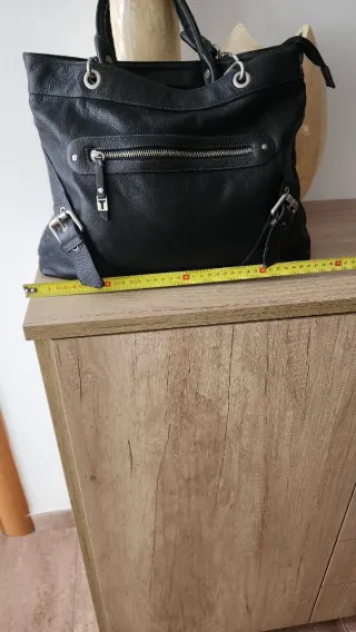 Bolso Tomboy Wiz Piel Negro Nuevo