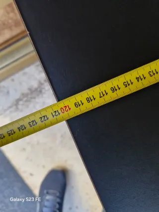 Mueble TV Ikea Negro Madera y Cristal