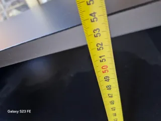 Mueble TV Ikea Negro Madera y Cristal