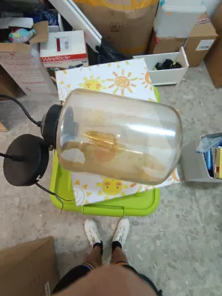 Làmpada Leroy Merlin Cristal Metal Daurada Lámpara