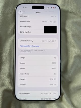 iPhone 17 Pro Max 256 GB Plata