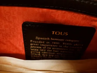 Bolso Tous Negro Piel Nuevo Con Etiquetas
