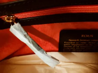 Bolso Tous Negro Piel Nuevo Con Etiquetas