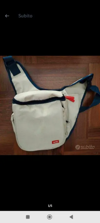 Zaino Aprilia beige e blu