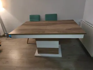 Mesa comedor extensible madera