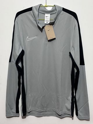 Sudadera Nike Media Cremallera Gris y Negra