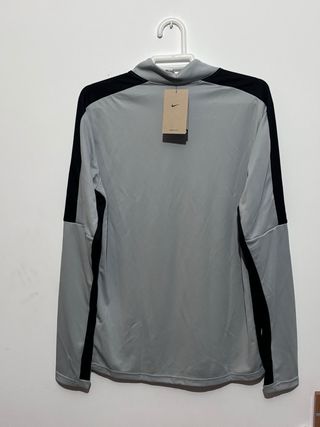 Sudadera Nike Media Cremallera Gris y Negra