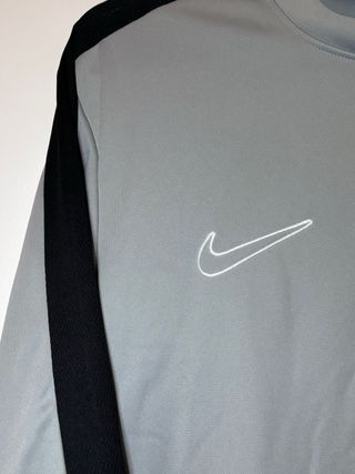 Sudadera Nike Media Cremallera Gris y Negra