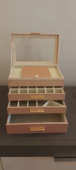 Portagioie grande XXL oro rosa