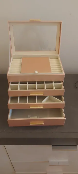 Portagioie grande XXL oro rosa