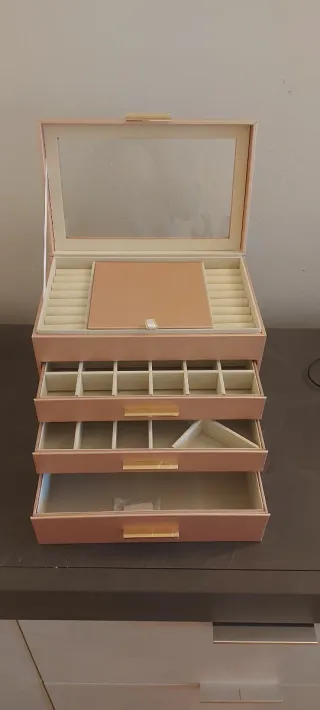 Portagioie grande XXL oro rosa