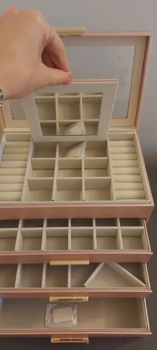 Portagioie grande XXL oro rosa