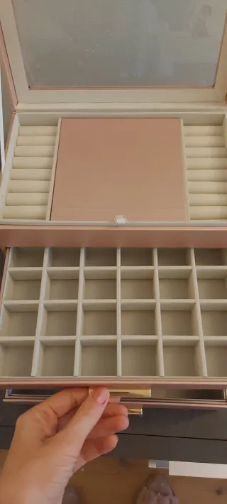 Portagioie grande XXL oro rosa