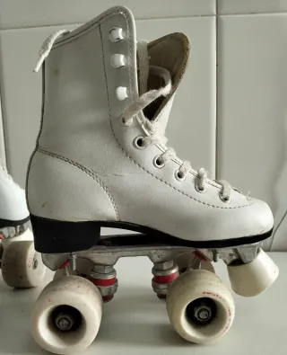Patines de 4 ruedas blancos niñas 7 3/4