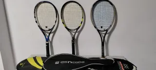 Lote 3 Raquetas Tenis + Fundas
