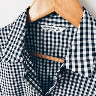 Vestido Vichy Negro y Blanco