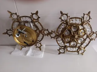 Plafón Bronce y Cristal