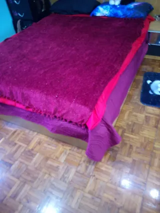 Manta terciopelo con brillos,