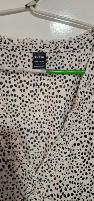 Vestido estampado lunares talla L