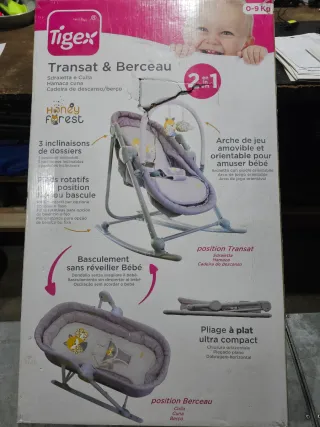 Hamaca y Cuna Bebé Tigex 2 en 1