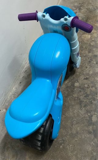 Moto Frozen Niña Azul