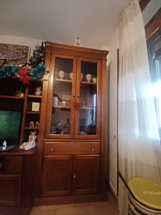 Mueble de salón completo madera maciza