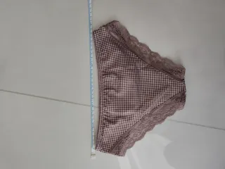 Slip Jadea donna rosa pizzo quadretti taglia 3