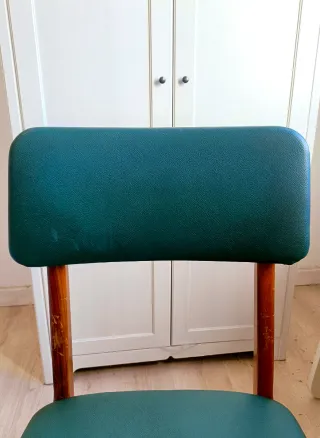 Coppia sedie Anonima Castelli in faggio anni '60