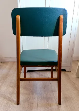 Coppia sedie Anonima Castelli in faggio anni '60