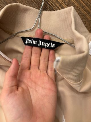 Jersey Palm Angels Crema con Rayas Blancas