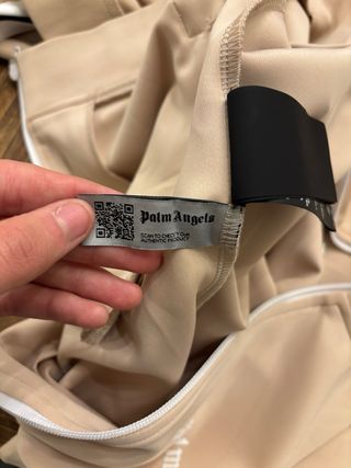 Jersey Palm Angels Crema con Rayas Blancas