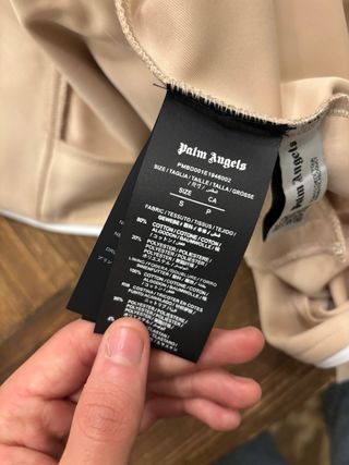 Jersey Palm Angels Crema con Rayas Blancas