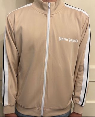 Jersey Palm Angels Crema con Rayas Blancas