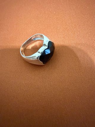 Anillo Oso Tous Plata y Onix