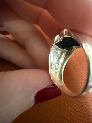 Anillo Oso Tous Plata y Onix