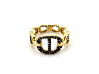 sortija oro 18k con piedra con circonita t. 17 (18,16 mm)