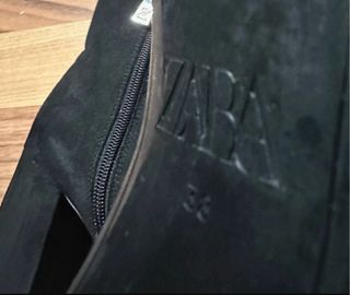 Botines Zara negros plataforma cremallera