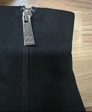 Botines Zara negros plataforma cremallera