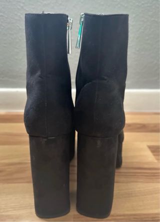 Botines Zara negros plataforma cremallera