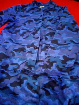 Pijama Invierno Camuflaje Azul Talla L