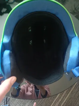 Casco de esquí infantil verde talla S