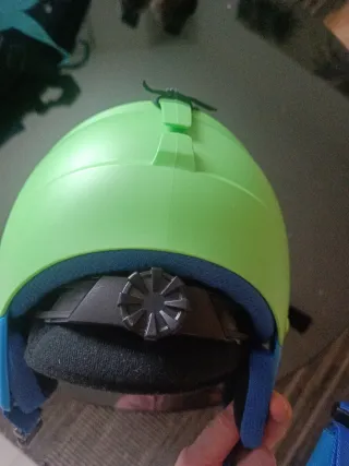 Casco de esquí infantil verde talla S