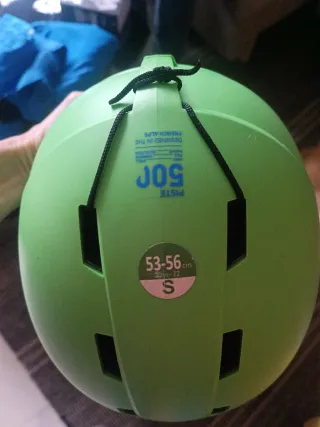 Casco de esquí infantil verde talla S