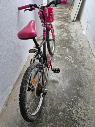 Bicicleta Infantil Rosa y Negra