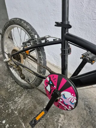 Bicicleta Infantil Rosa y Negra